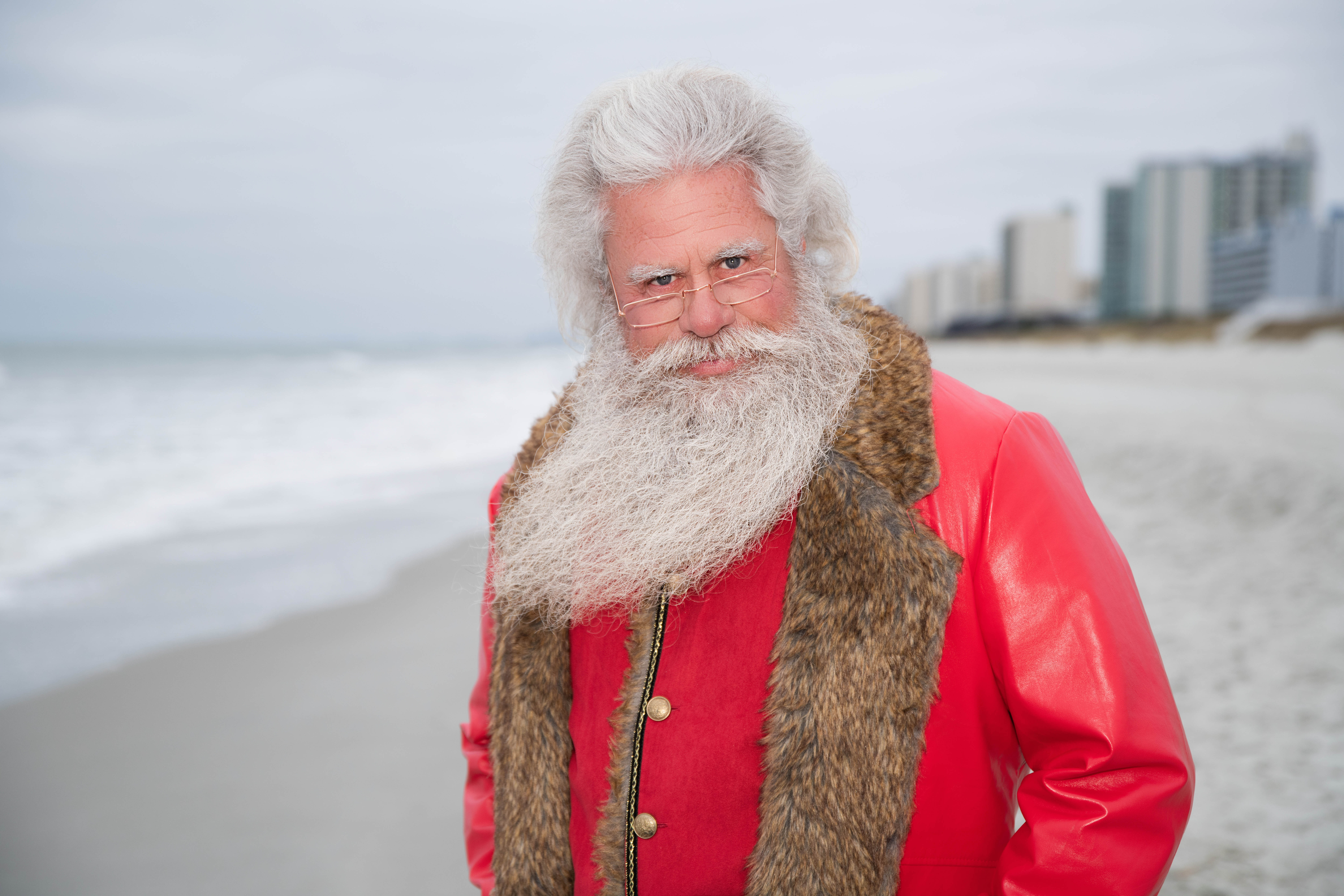 Santa Steve with friends at a holiday gathering